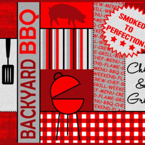 Get inspired by our BBQ mat examples!